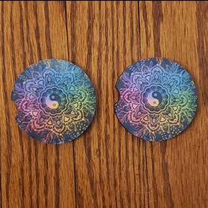 Mandala Car Coasters